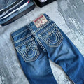 Trend Buddha Baggy Pants Hip Hop Streetwear Black Jeans Fashion Embroidered Y2k Gothic Straight Leg Wide Leg Jean Men Clothing
