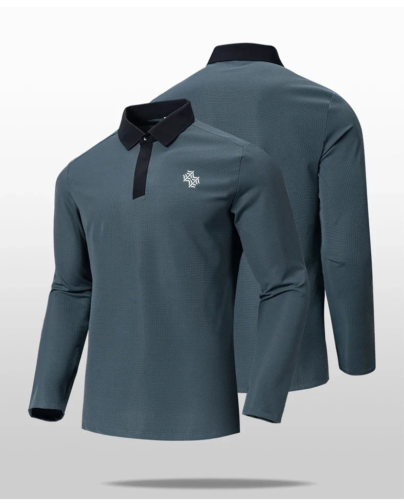 SBWL Autumn and Winter Fashion Outdoor Sports Long Sleeve Stand Collar T-Shirt Running Fitness Breathable Base Shirt Tops