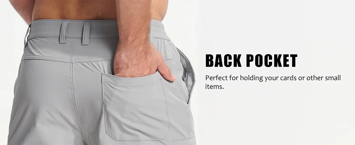 Summer Moisture Wicking Casual Shorts Mens Cargo Work Shorts Running Jogging Sports Bottoms Nylon Rip-Stop Short Pants
