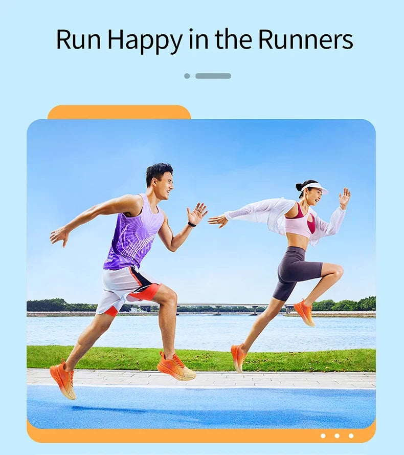 New Cushioning Running Shoes For Men Suitable Heavy Runners Lace Up Sports Women Non-slip Outdoor Athletic Male Sneakers