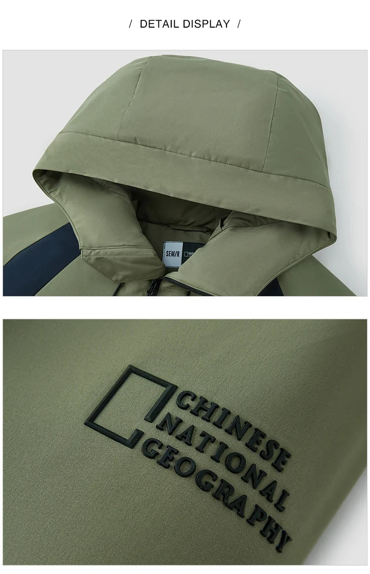 Down Jacket Men Waterproof Hooded 2026 New Winter Outdoor Windproof Warm Versatile Outerwear