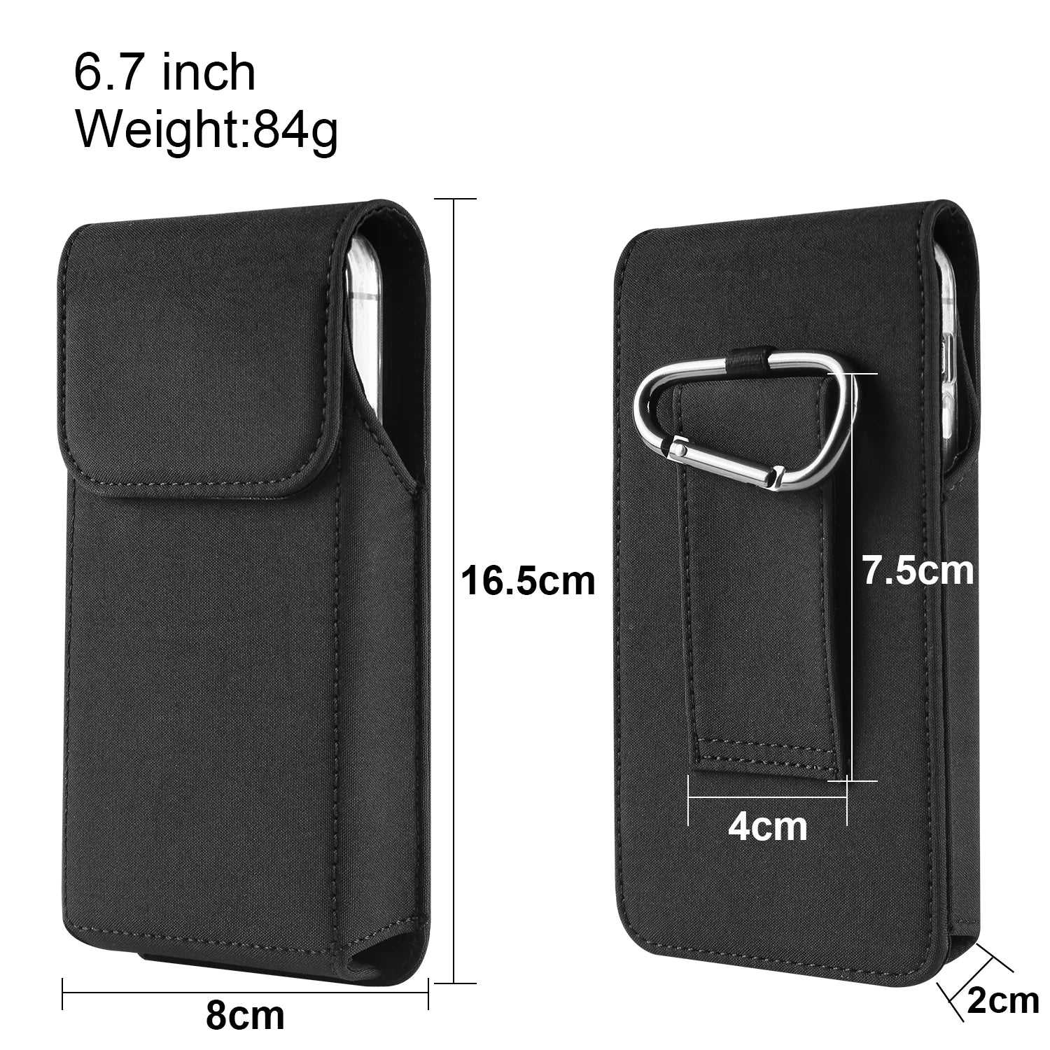 Nylon Belt Clip Phone Case Man Waist Bag For iPhone 17 16 15 14 13 Pro Max Samsung S25 S24 S23 S22 S21 Plus Redmi Holster Cover