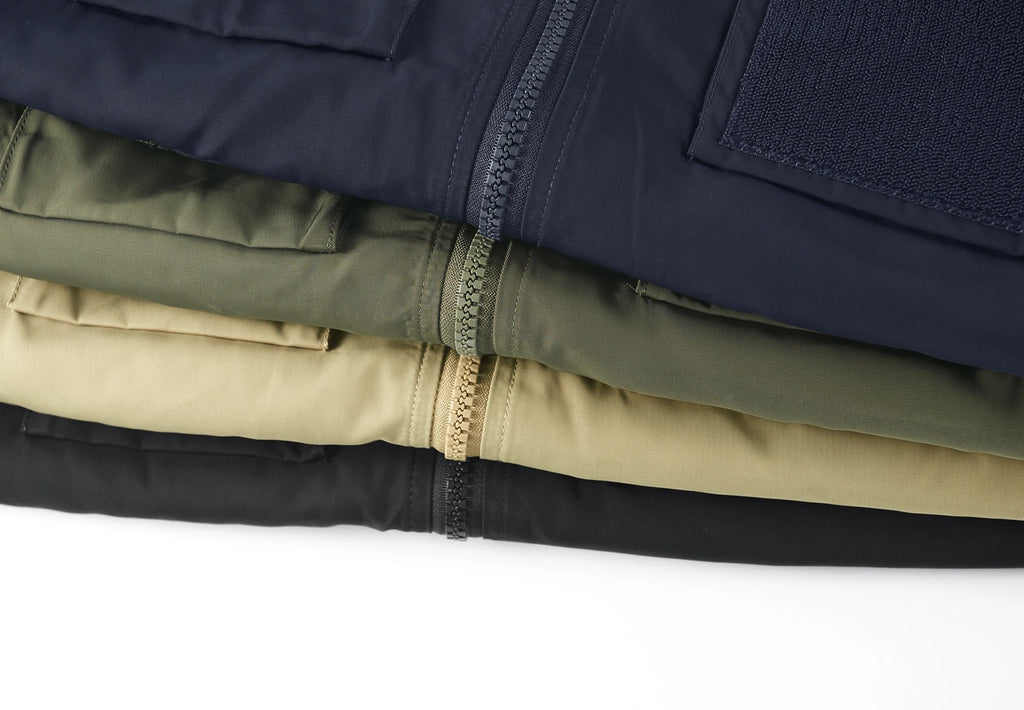 Spring And Autumn New Men's Jacket Solid Color Multi-Pocket Zipper Jacket Fashion Simple Casual Versatile Mening's Clothing