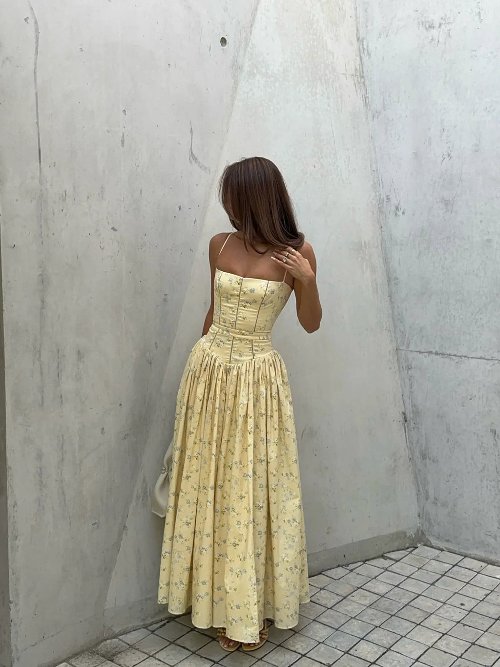 Suninbox Summer Floral Print Spaghetti Strap Maxi Dress Women Elegant Vintage Holiday Party Beach Wear Dress
