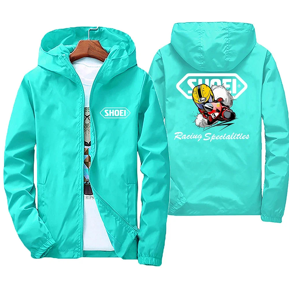 2025 New high-quality men's windproof jacket, large waterproof jacket with mountain and bicycle hood, for spring and autumn