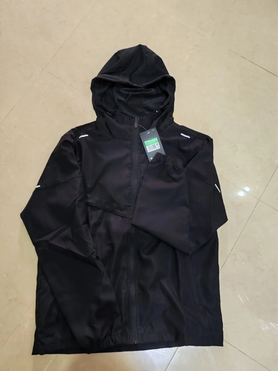 Fall 2025 Hooded Windproof Sports Jacket Casual Couple's Coat 9071 Polyester Nylon Fiber Zipper Closure Regular Fit
