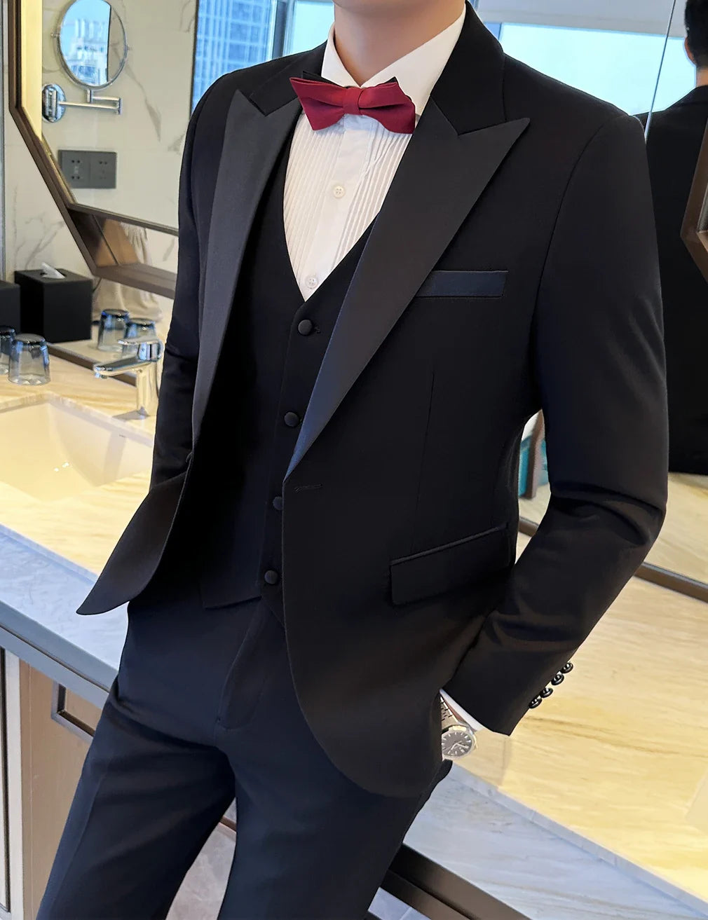 Men's High-Quality 3 Piece Business Suit