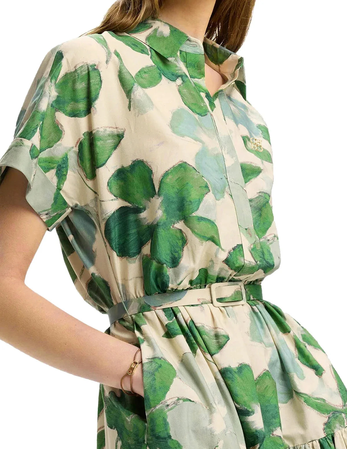 Women's Elegant Dress Hit Color Spliced Waist Cinching Elegant Dresses Women Pockets Midi Dress Office Lady Fashion