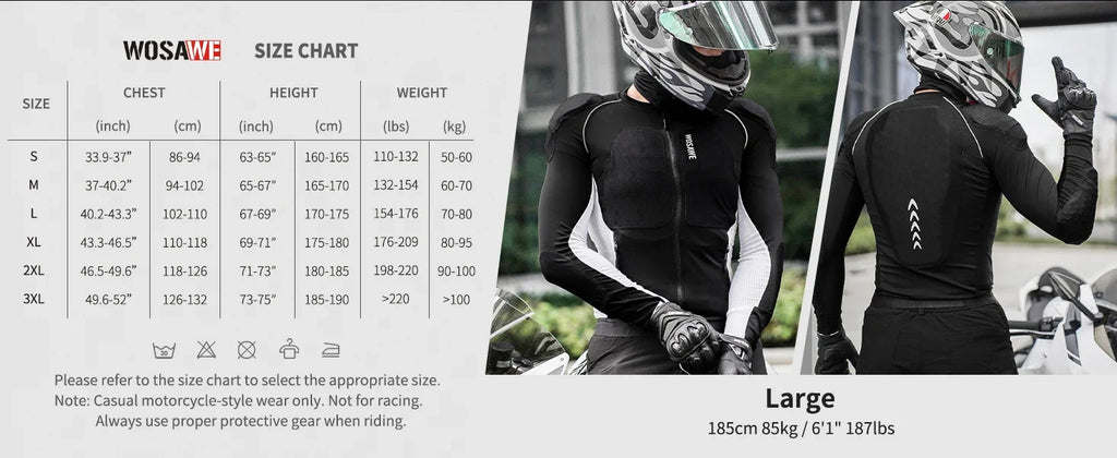 Men Motorcycle Riding Jacket Summer Motocross Motorbike Racing Outdoor Sports Jacket with Shoulder Elbow Back Gear
