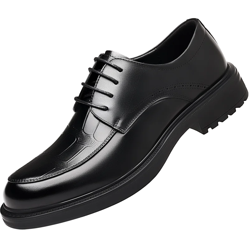 Fashion Men's Oxford Office Shoes High Quality Casual Leather Round ToeFlat Designer Business Dress Shoes Outdoor Walking Shoes