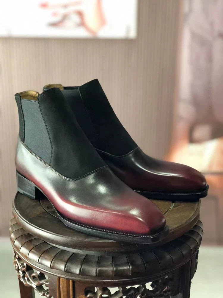 Chelsea Beveled Waist Ankle Boots