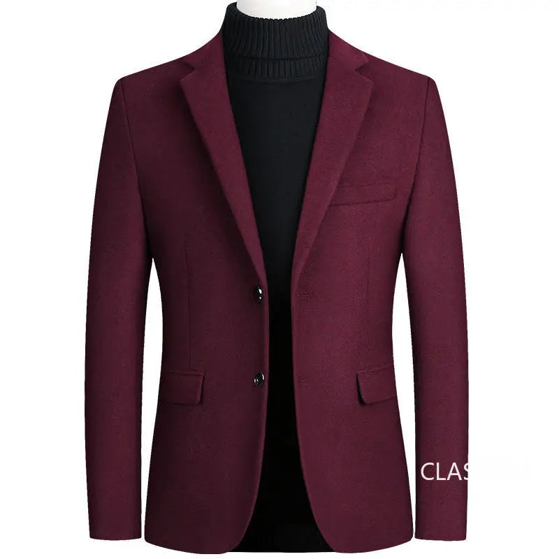 New Spring Men Cashmere Blazers Suits Jackets Business Casual Wool Suit Coats Quality Male Slim Fit Blazers Jackets Coats 4XL