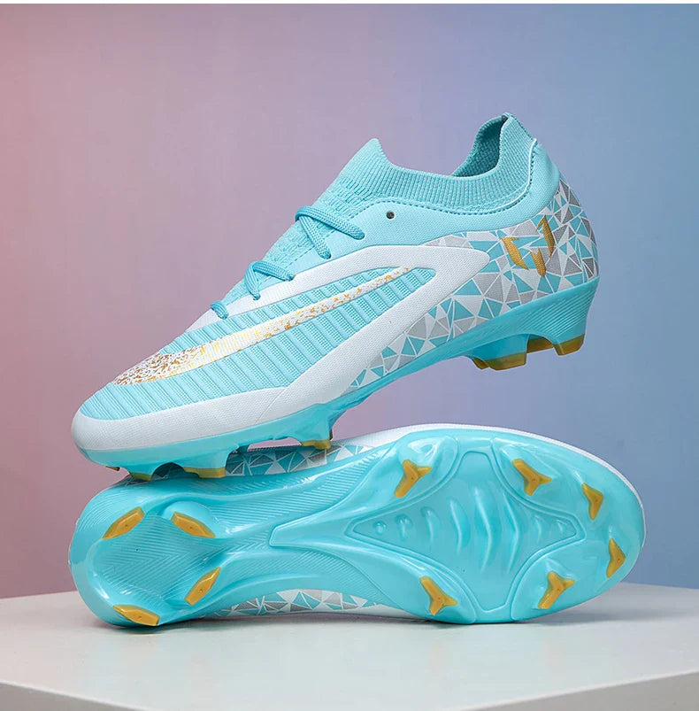 New Kid Match Boys Football Boots Sports Shoes Match Soccer Shoes Outdoor Sneakers Professional Non-Slip Comfortable Unisex