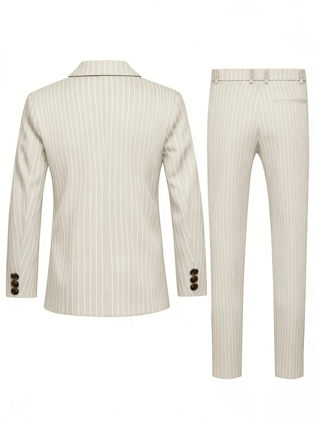 High-quality European and American Men's Clothing, Formal Suits with Stripes, Trousers for Business, Formal Dinners, Weddings