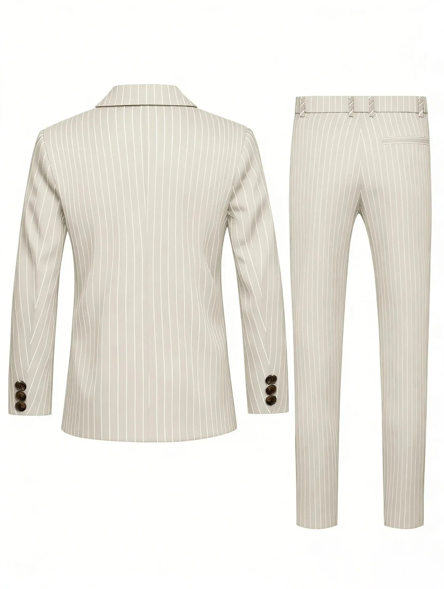 High-quality European and American Men's Clothing, Formal Suits with Stripes, Trousers for Business, Formal Dinners, Weddings