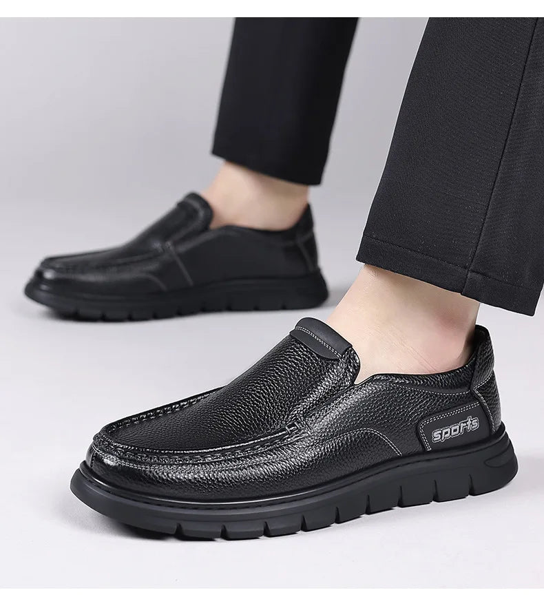 Spring Summer 2026 New Loafers for Men Soft Sole Fashion Business Casual Leather Shoes Male British Style Designer Shoe Man