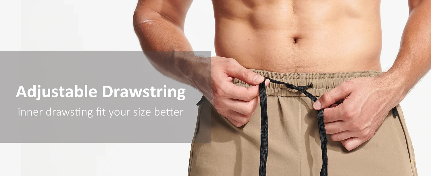 Quick Dry Athletic Shorts with Zipper Pockets Men's Summer Running Shorts Gym Training Workout Fitness Hiking Shorts