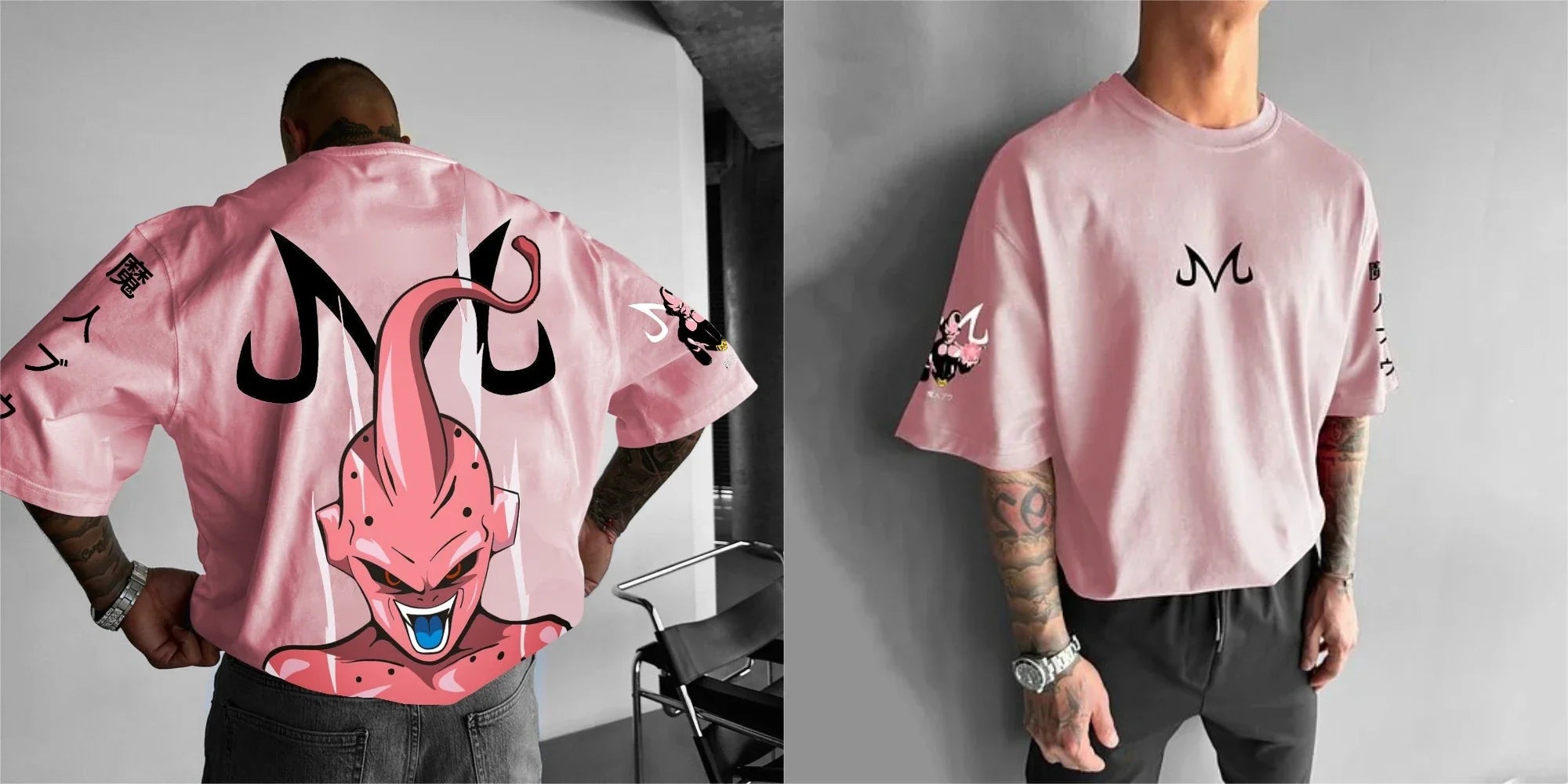 Unisex Dragon Ball Majin Buu Anime Men's T-shirt Summer Oversized Women Short Sleeve Graphic Tee Casual Streetwear Y2k Clothes