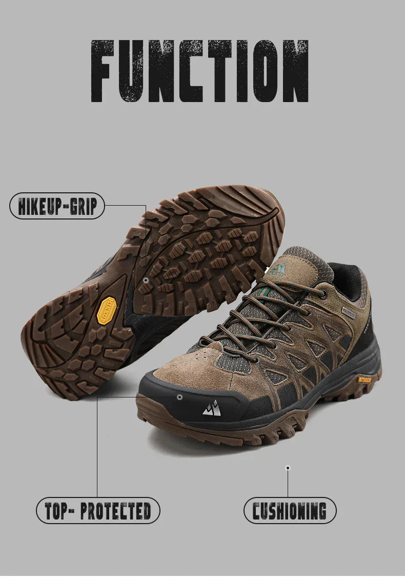 New Arrival Mens Hiking Shoes Breathable Lace Up Trekking Male Cushioning Outdoor Climbing Tourism Sneakers for Men