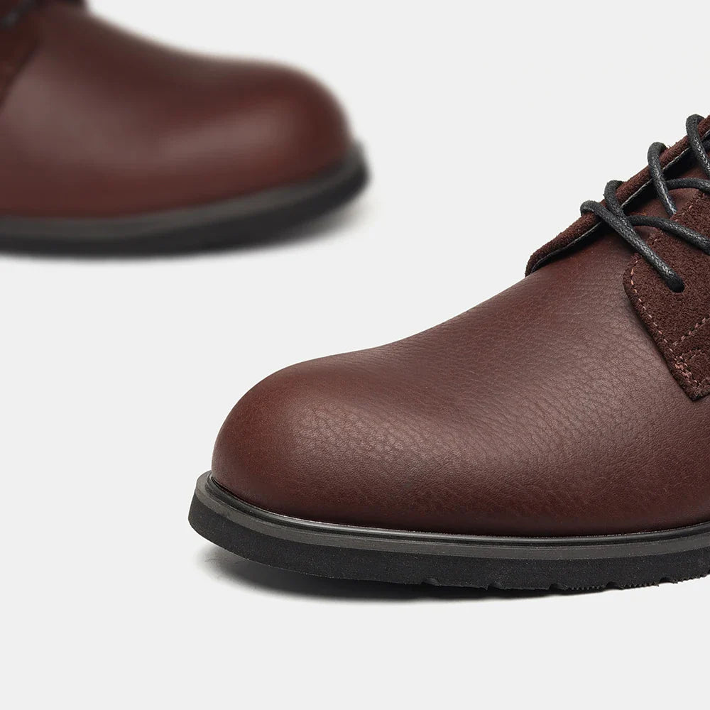 Genuine Leather Men Derby Shoes Thick Sole Men Casual shoes Men Leather Shoes