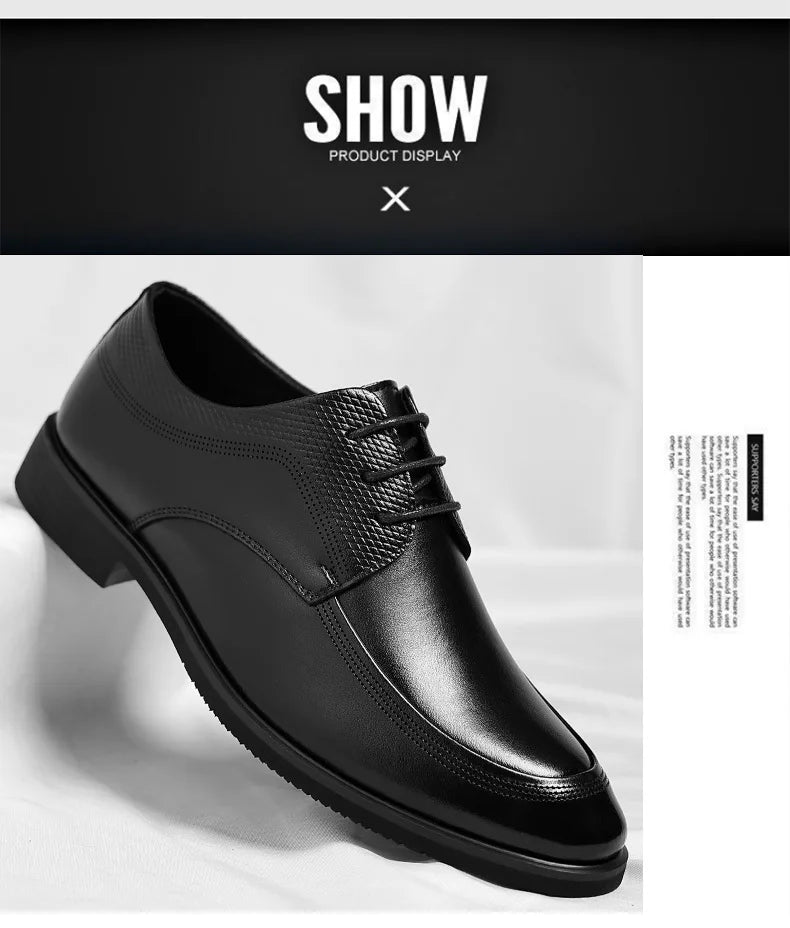 Spring Summer Hallow Dress Shoes for Men Solid Color Fashion Business Casual Shoes Male British Lace Designer Leather Shoe Man