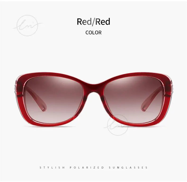 Young Style Women's Sunglasses Gradient Polarized Driving Glasses Luxury Design Ladies Elegant Lunette De Soleil Femme