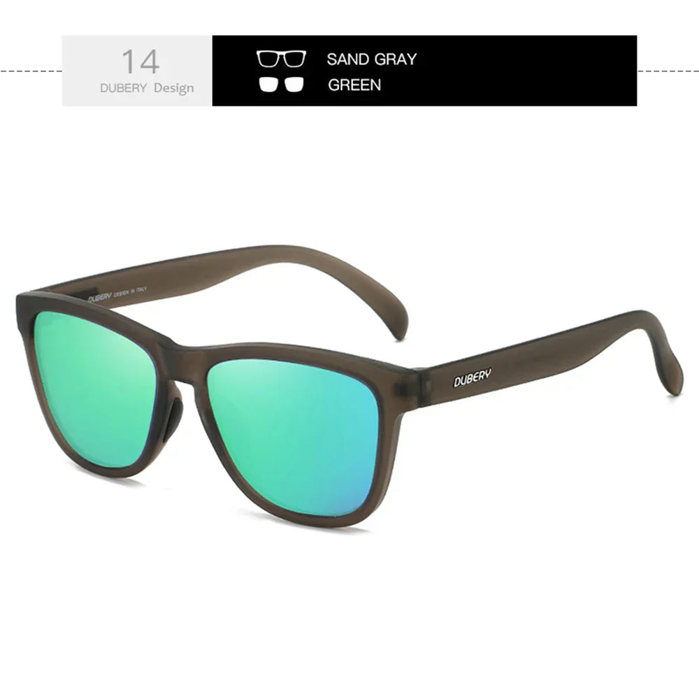 DUBERY Full Rim Polarized Sunglasses For Men And Women 28 Colors Model 550