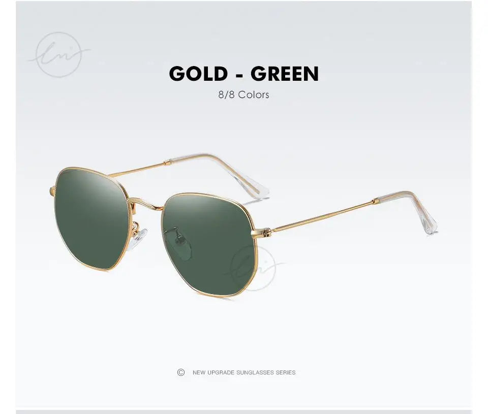 New Fashion Women Hexagon Sunglasses Men Retro Polarized Driving Coating Mirror Sun Glasses Goggle UV400 Eyewear gafas de sol