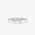 925 Sterling Silver Moissanite Ring Wedding Bands for Women Brilliant Lab Diamond Ring Bijoux Bague Fine Jewelry Gift
