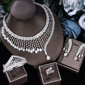 2023 Best selling African 4-piece Bridal Jewelry Set New Fashion Dubai Jewelry Set Women's Wedding Party Accessories Design