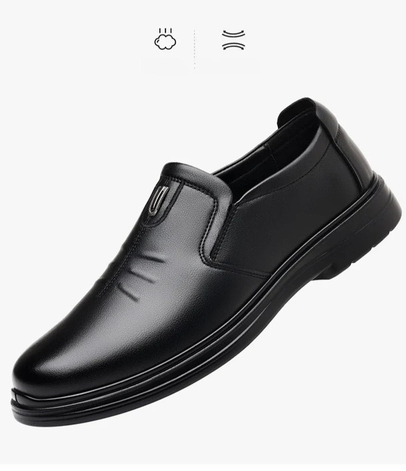 Spring Autumn New Designer Loafers for Men Solid Color Fashion Business Casual Shoes Male Soft Sole British Leather Shoes Man