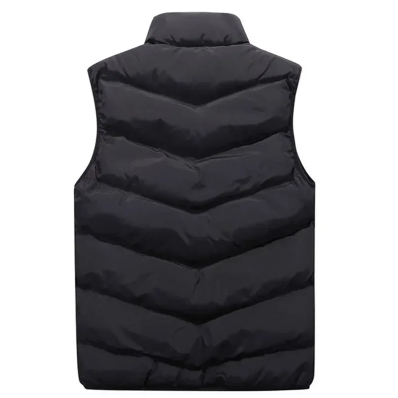 8XL 7XL Plus size vest men Brand Men Jacket Sleeveless Vests Winter Jackets man Casual Coats Men's Vest Cotton Thicken Waistcoat