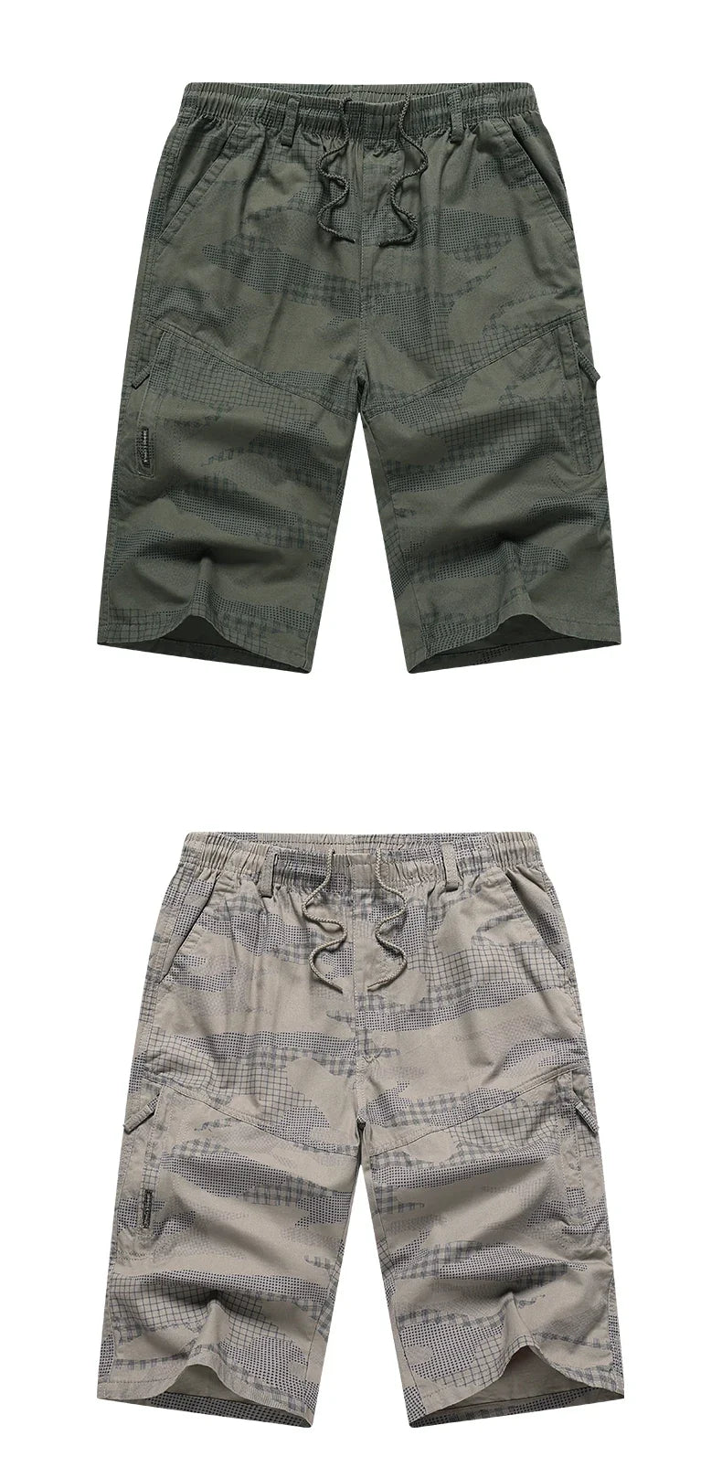 Big Size Men's Sports Casual Shorts Fashion Loose Straight Cargo Shorts Cotton Comfortable Beach Running Short Pants