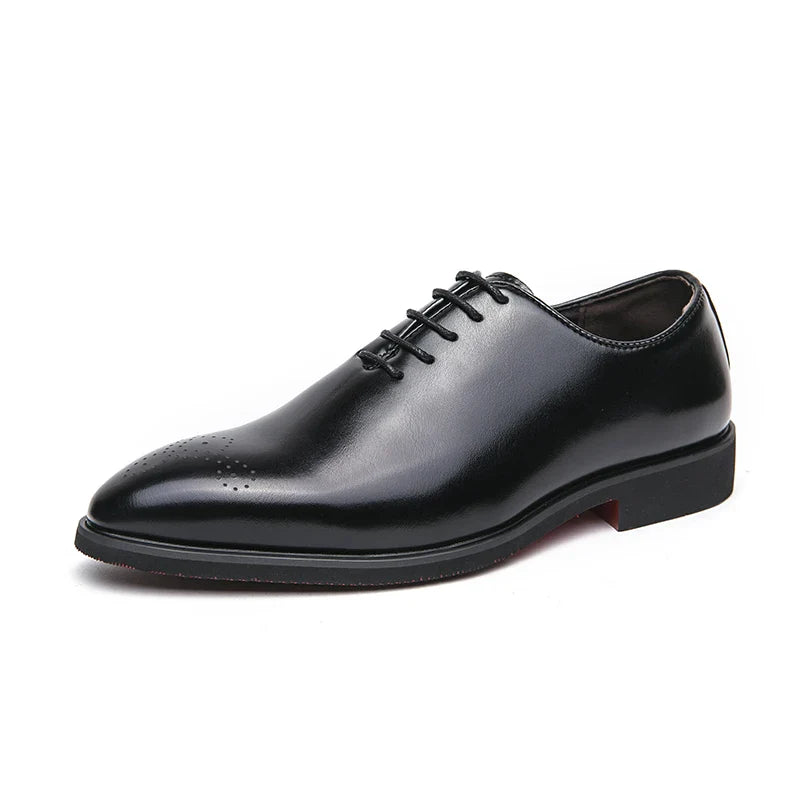 Men's Genuine Leather Dress Shoes Classic Oxford Soft Comfortable Lining Non-Slip Rubber Sole Business Office Formal Occasions