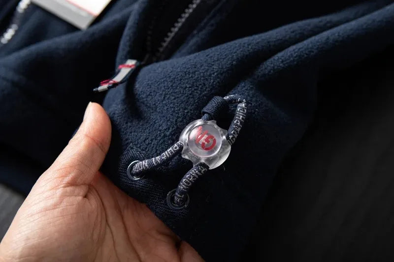 Windproof Fleece Padded Jacket for Men, Anti-Freezing, Warm Coat, Polar Cold, Large Size, Leisure, Fashion, Fall, Winter, New,