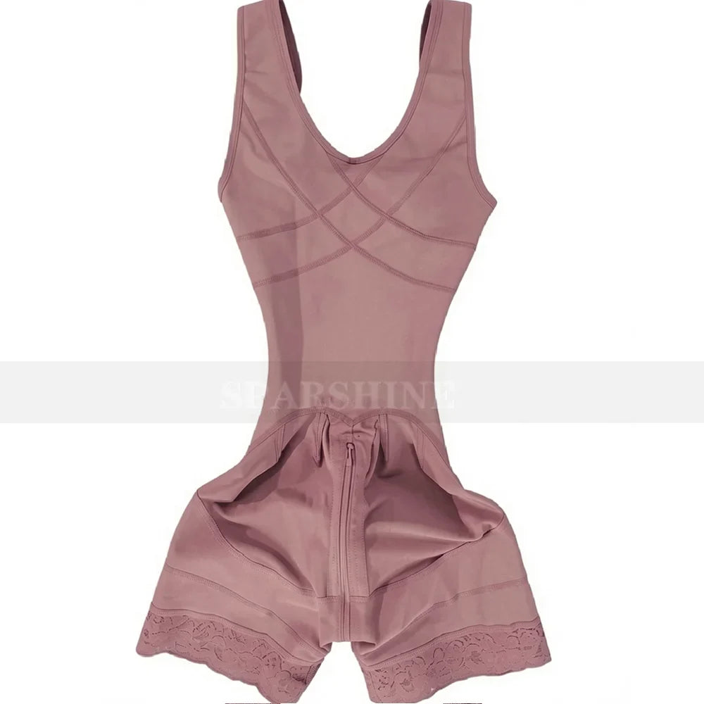 Buttocks Lifting Slimming Underwear Body Shaper Ladies Open Chest Sleeveless Jumpsuits New High Compression Shapewear Girdles