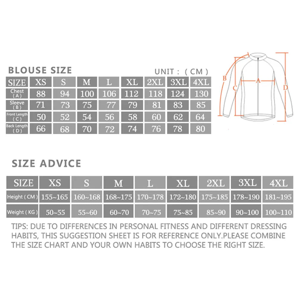 2025 Man's Cycling Jersey Spring/Autumn Cycling Jacket Breathable Quick Drying Bicycle Clothing MTB Long Sleeve Road Bike Jersey
