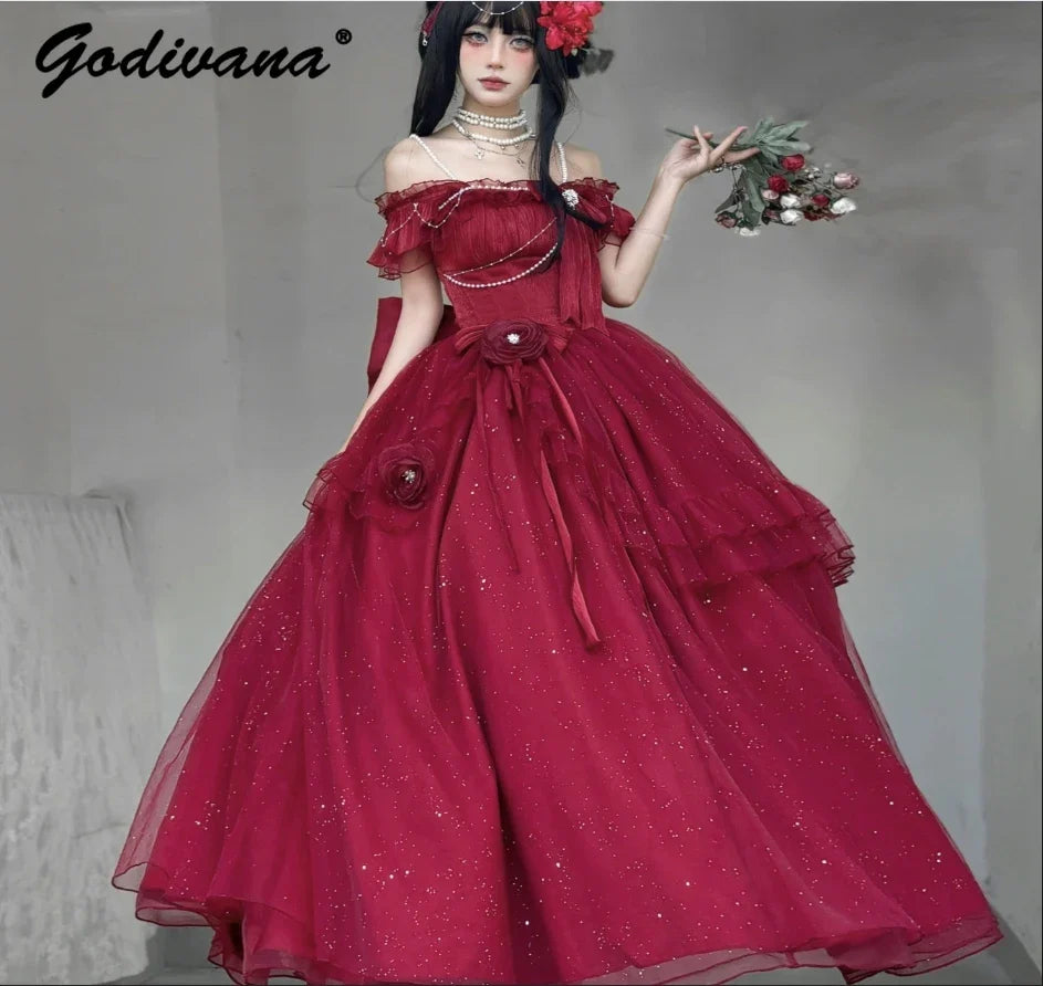 Original Design Women's Sweet Flower Wedding Dress