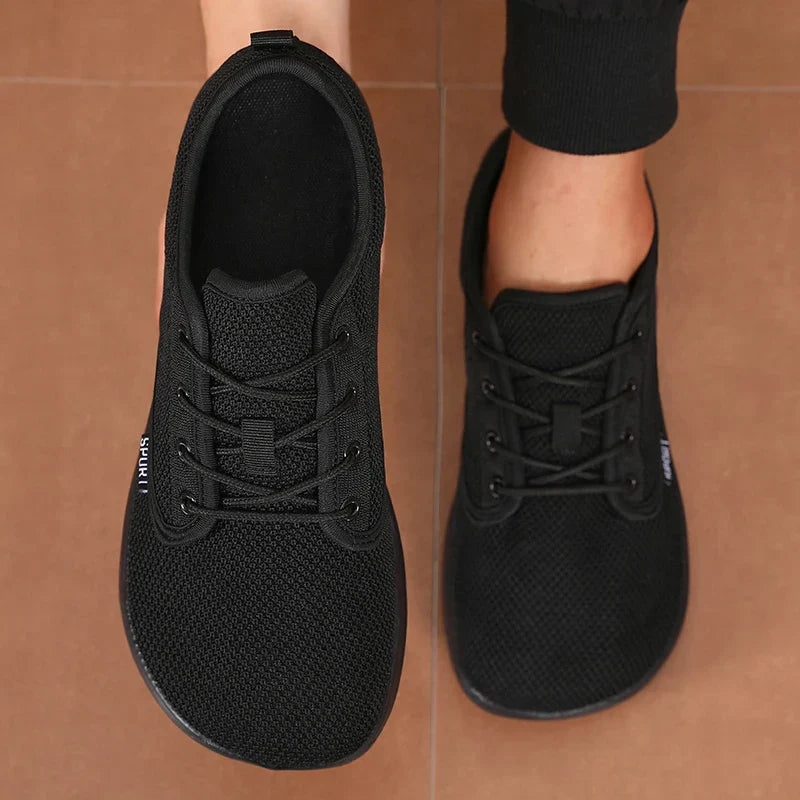 Unique Mesh Sports Shoes Flexible Wide Toe Breathable Minimalist Walking Shoes Outdoor Activities Tennis Foldable Men's Shoes