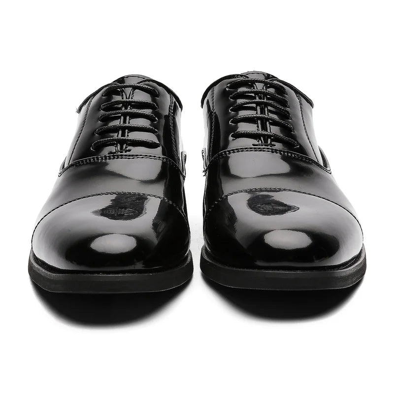Men's Dress Shoes Size 38-46 Fashion Man Pointed Toe Oxford Shoes Lace-Up Brogue Footwear Buckle Business Wedding Shoes Sneakers