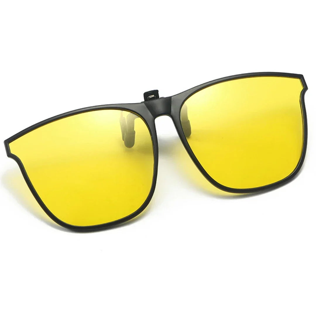 New PC Clip Sunglasses for Outdoor Fishing and Driving. Clip Sunglasses for Day and Night Use.