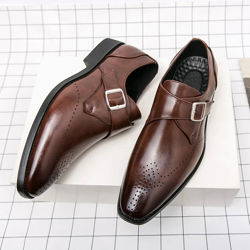 Leather Shoes For Man Loafers Casual Fashion Business Formal Shoes wedding Big Size Designer Shoes High Quality