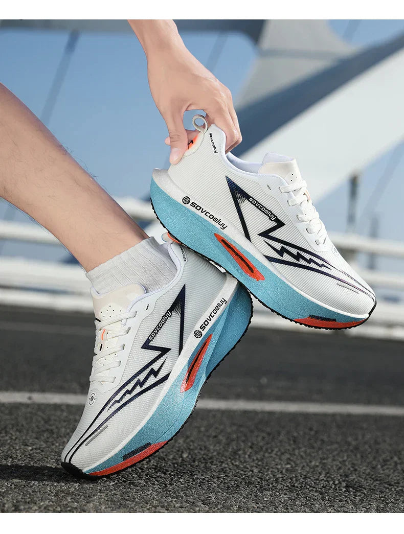 2026 Running Shoes Carbon Board Marathon Men Sports Breathable Lightweight Women's Comfy Athletic Antiskid Sneakers Casual New