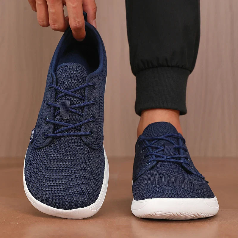 Unique Mesh Sports Shoes Flexible Wide Toe Breathable Minimalist Walking Shoes Outdoor Activities Tennis Foldable Men's Shoes