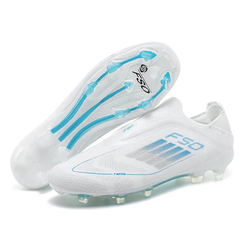 Men Training Soccer Shoes FG Breathable Drop Shipping Match Sport Cleats Football Boots Ultralight Long Spikes Indoor Sneakers