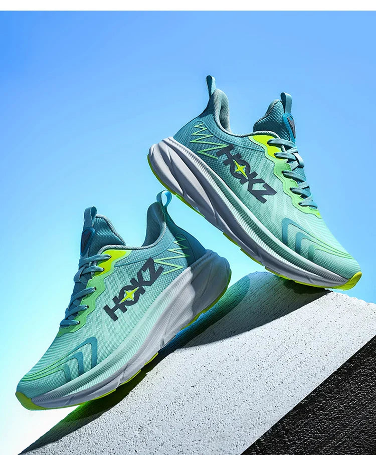 Carbon Plate Air Cushion Running Shoes for Men Soft Chunky Sneakers Women Daily Commuting Shoes Outdoor Casual Walking Shoes