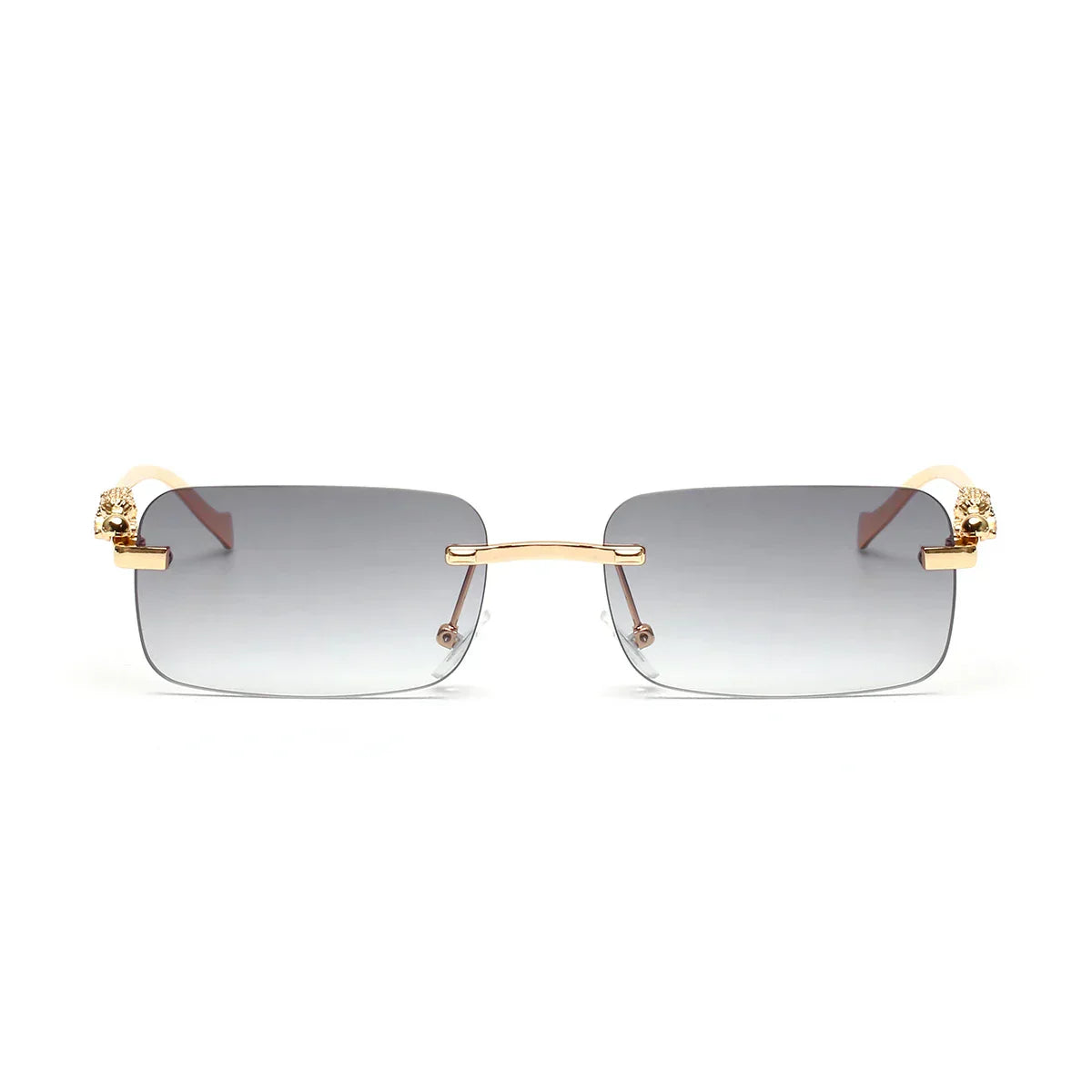 rimless sunglasses UV400 fashion square metal glasses for men women designer man's brand sun glasses shades for outdoor