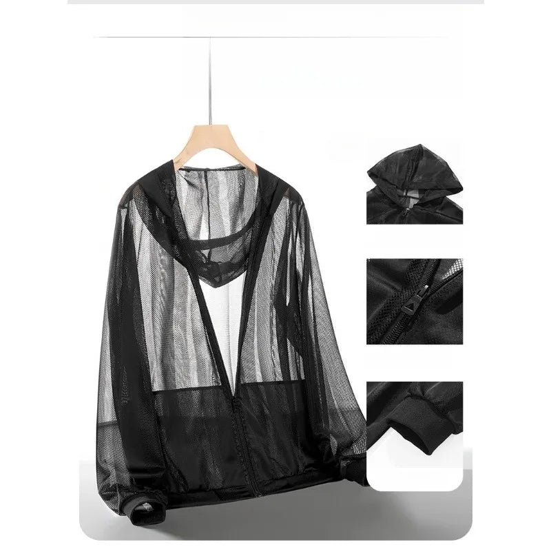 Summer UPF 50+ UV Sun Protection Skin Coats Men Ultra-Light Sportswear Hooded Outwear Men Breathable Casual Jackets Man