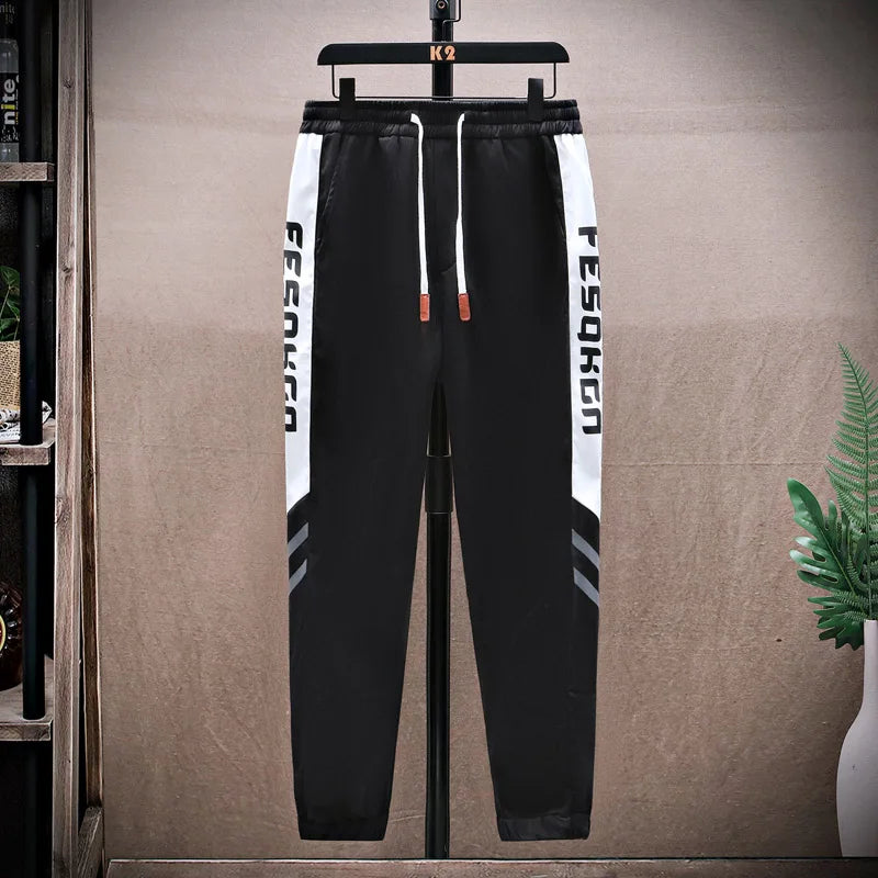 Spring Men Sportswear Tracksuit 2 Piece Running Sets Sports Hooded Jacket+Pant Sweatsuit Male Print Clothing Streetwear