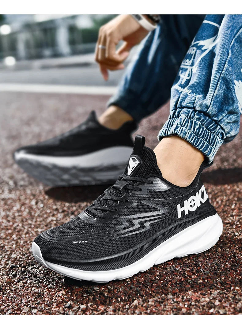 Men's Running Shoes Cushioning Outdoor Non-Slip Jogging Breathable Trainer Race Sneakers Luxury shoes Mesh Couple Off-road Shoes